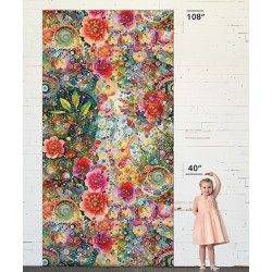 Whimsical Flower Garden Digital 108" WB - 3955-016