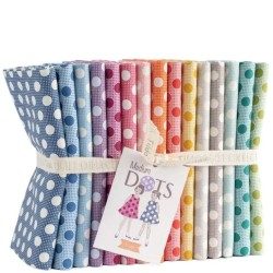 Tilda Medium Dots - Bundle da 15 FQ