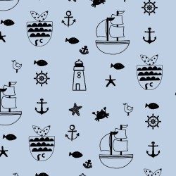 Felpa - Navi e pesci