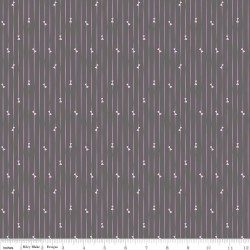 Ballerina bows - Righe e fiocchetti su grigio