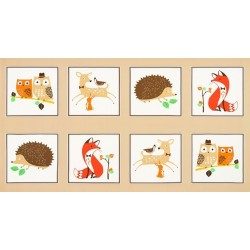 Animali del bosco - Pannello beige