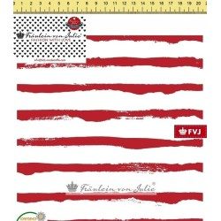 Jersey - Righe bianche e rosse