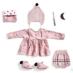 Cartamodello Katia 2319- B19 - Cartamodello Vestito + scaldacollo+stivaletti+Tricot: cappello e mutandina