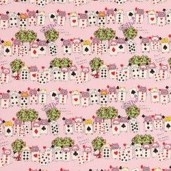 Canvas - Gattini di cuori su rosa