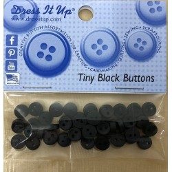 Bottoncini neri 6mm