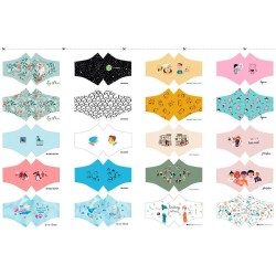 Pannello Katia Illustrators per realizzare 10 mascherine a mezza luna